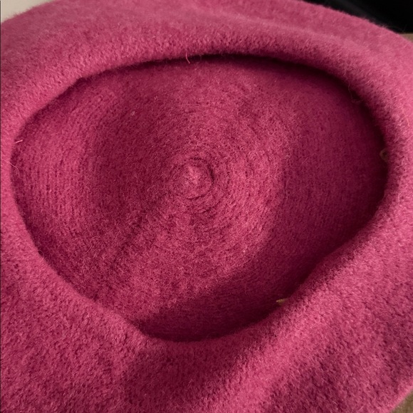 Pink 'Sparkle' Embroidered Wool Beret - Picture 2 of 7
